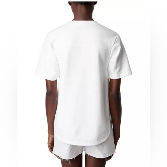 NWT Zadig & Voltaire Bow Mo Terry Palmer short sleeved sweatshirt - XS - Picture 2 of 8